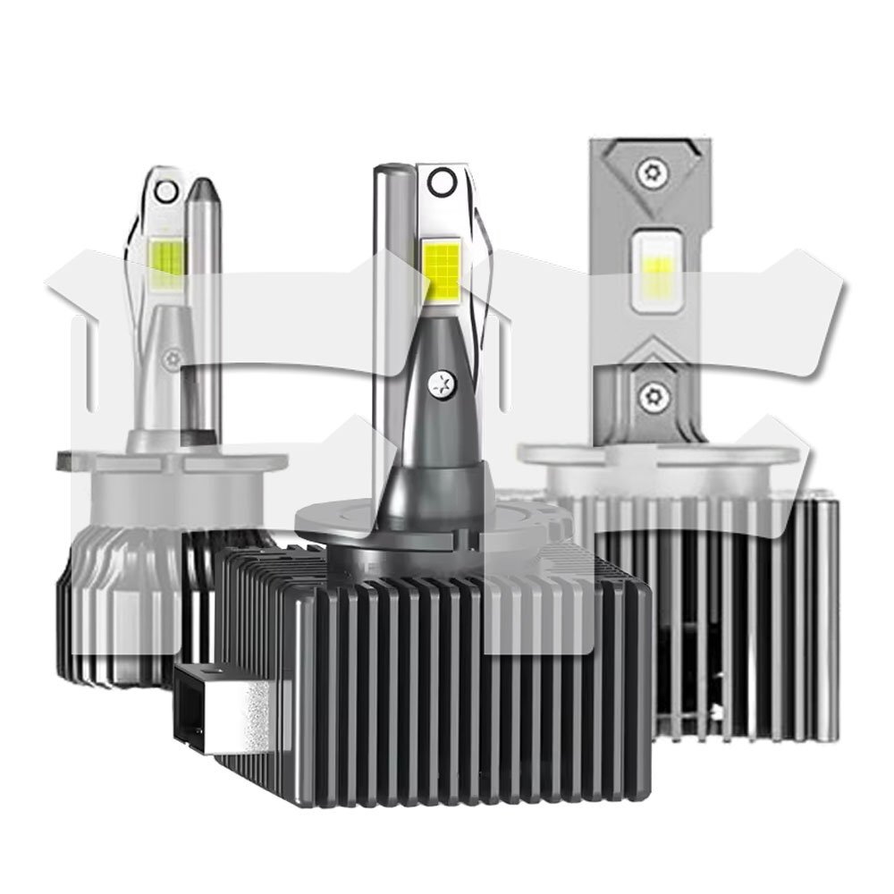 D5S 120W 12000LM 6500K ホワイト CSP-9570チップ キャンセラー ノイズ LED ヘッドライト 新車検対応 1年保証拍卖