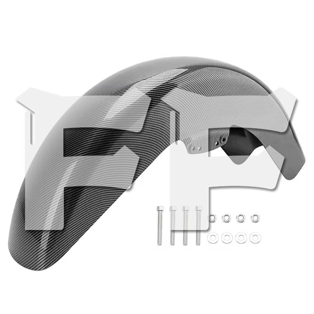 ハーレー ツーリング ストリート 14-24 ロード 15-24 フロント フェンダー マッドガード 泥除け カーボン調 ABS パーツ拍卖