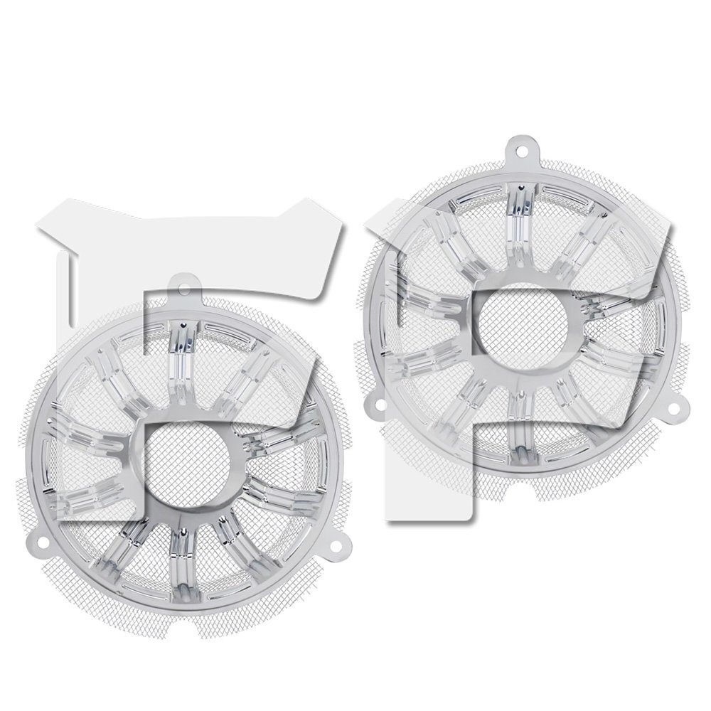 送料無料.. ハーレー ツーリング エレクトラ ストリート トライ CVO 14年-UP ホーンカバー スピーカーカバー アルミ合金 CNC パーツ拍卖