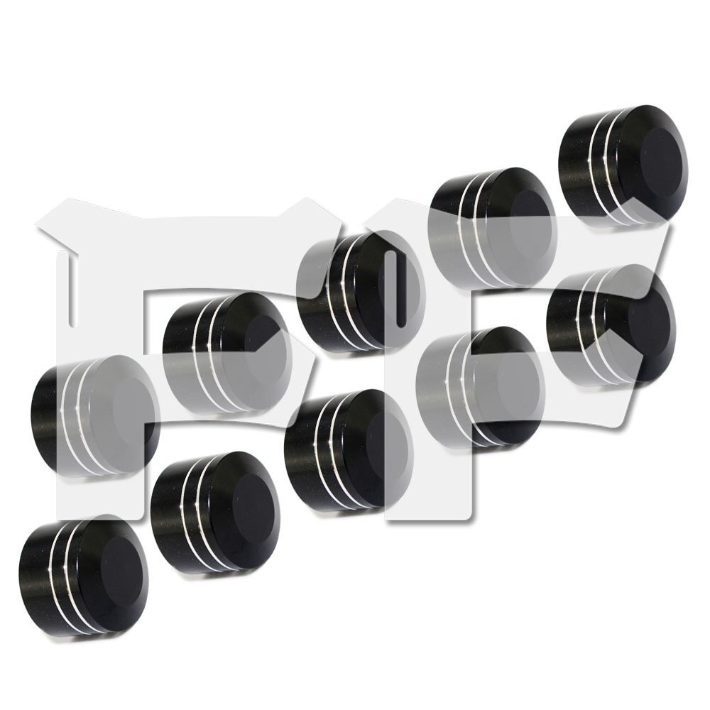 ボルト キャップ ボルト トッパー カバー 7.5mm~10mm ハーレー オートバイ アクセサリー 10個セット ブラック HL-PSC10 新品拍卖