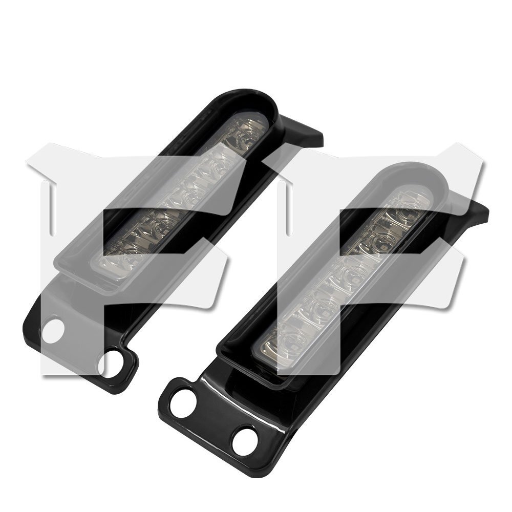 送料無料.. ハーレー ツーリング 14-UP LED フィラーパネルライト リア フェンダーライト ウィンカー ブレーキ ランニング グレー パーツ拍卖