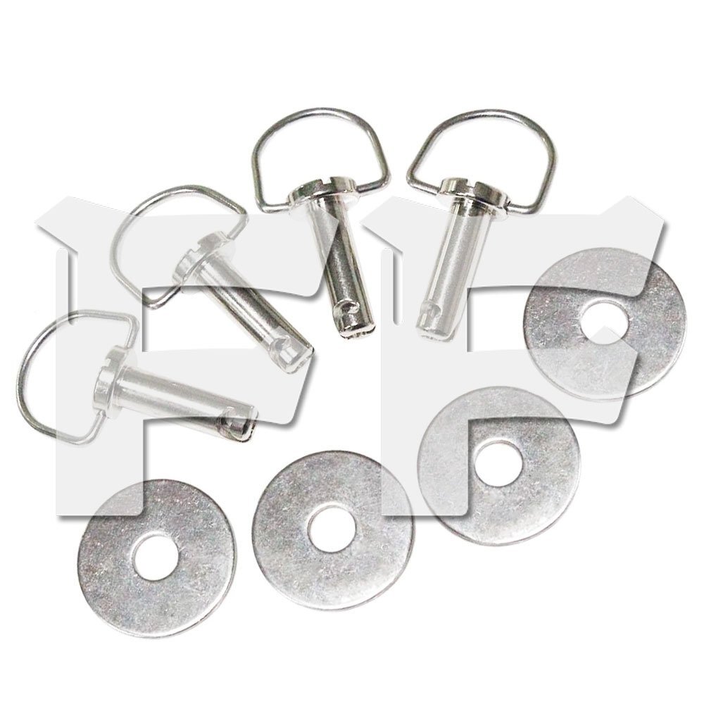 送料無料.. ハーレー ツーリング ソフテイル ロードキング.. サドルバッグ 固定用 ベイルヘッド マウントピン ファスナー/ワッシャー 4組拍卖