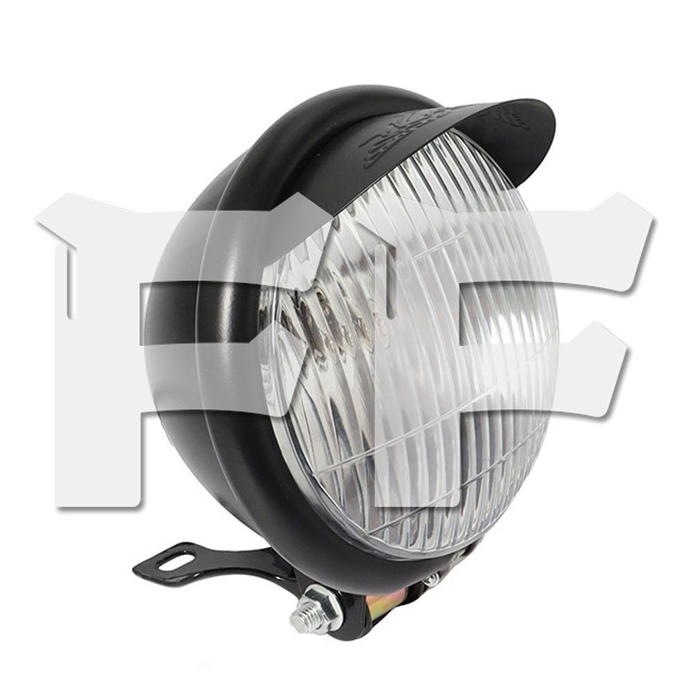 送料無料.. オートバイ レトロ ヘッドライト ホワイト ホンダ カワサキ ヤマハ スズキ BMW ハーレー ボバーなど様々なスタイルによく合う!!拍卖