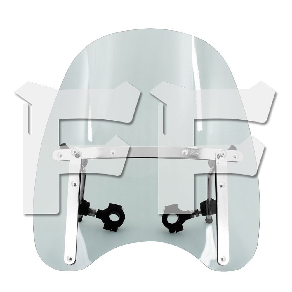 ハーレー スズキ カワサキ ホンダ ヤマハ.. フロント ガラス フェアリング ウィンドシールド スクリーン グレー パーツ拍卖