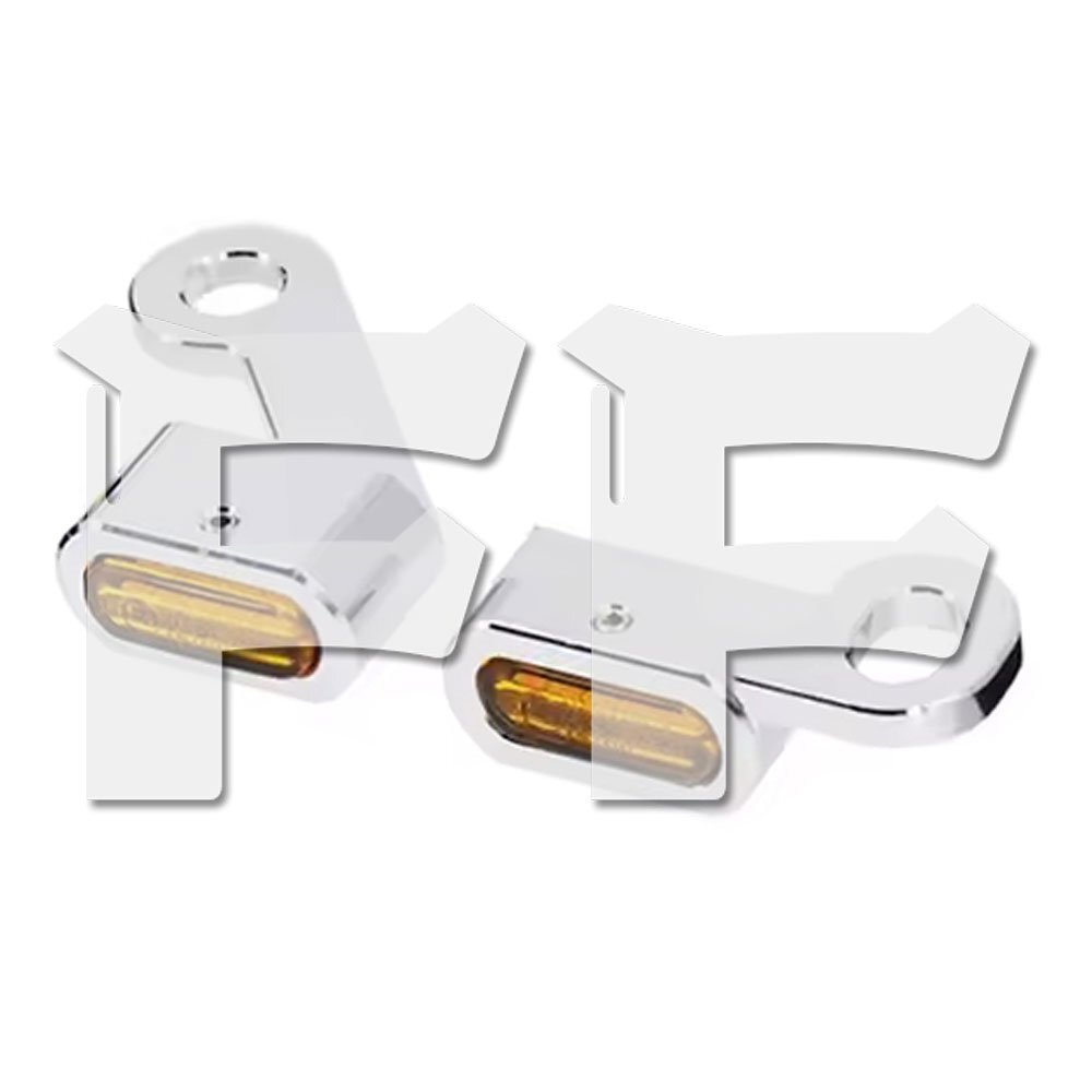 ハーレー スポーツスター XL 883 1200 72 48 04-24 ミニ LED ウインカー ターンシグナル シルバー アンバー オートバイ パーツ拍卖