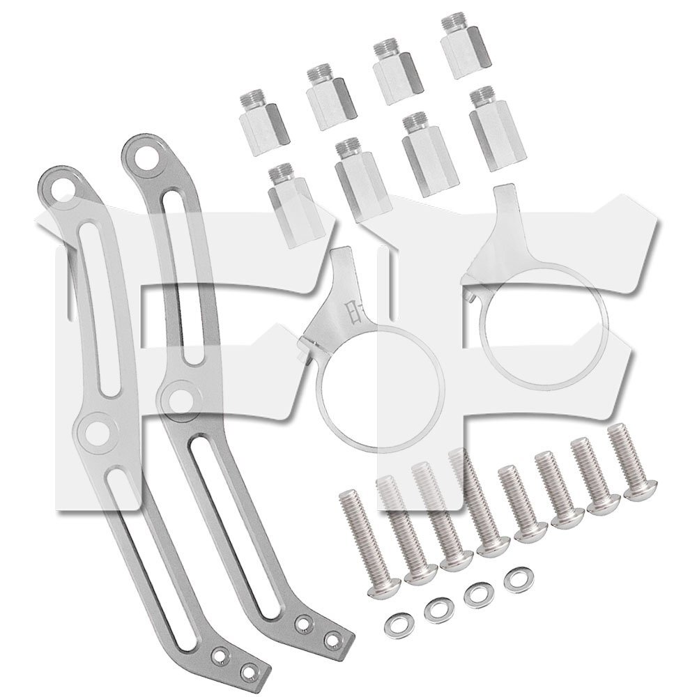 ハーレー ツーリング エレクトラ ロード ストリート リア リザーバーショック リモートタンク ブラケット クローム パーツ拍卖