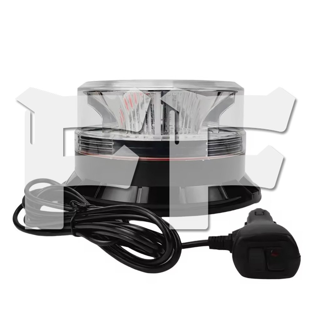 ホワイト LED ライト ハザード 多モード ストロボ/フラッシュ/警告灯 パトロール 点滅 トラック 建設機械 工事現場 汎用 1個拍卖