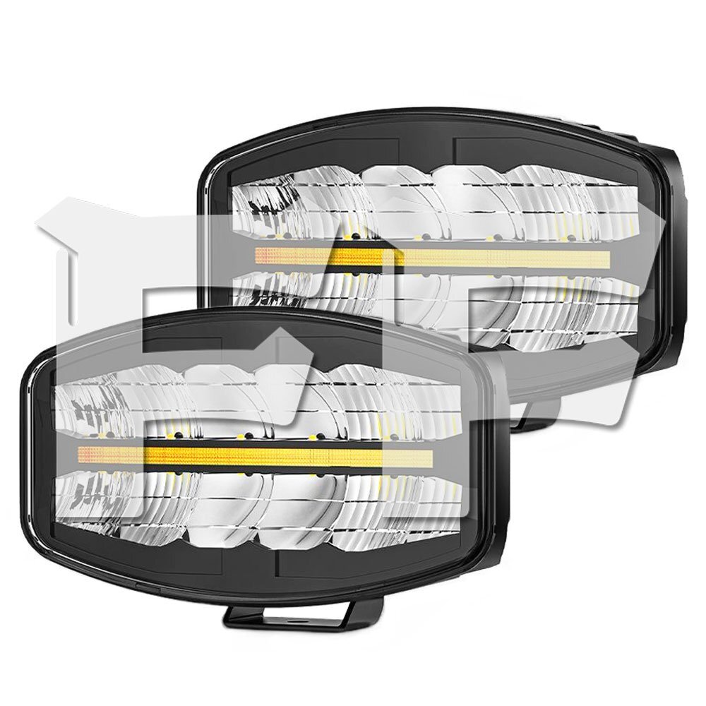 送料無料.. 10インチ 作業灯 LED ワークライト 広角ライト フラッドライト デイライト 45W 8800LM ホワイト アンバー ジープ SUV 漁船 2個拍卖