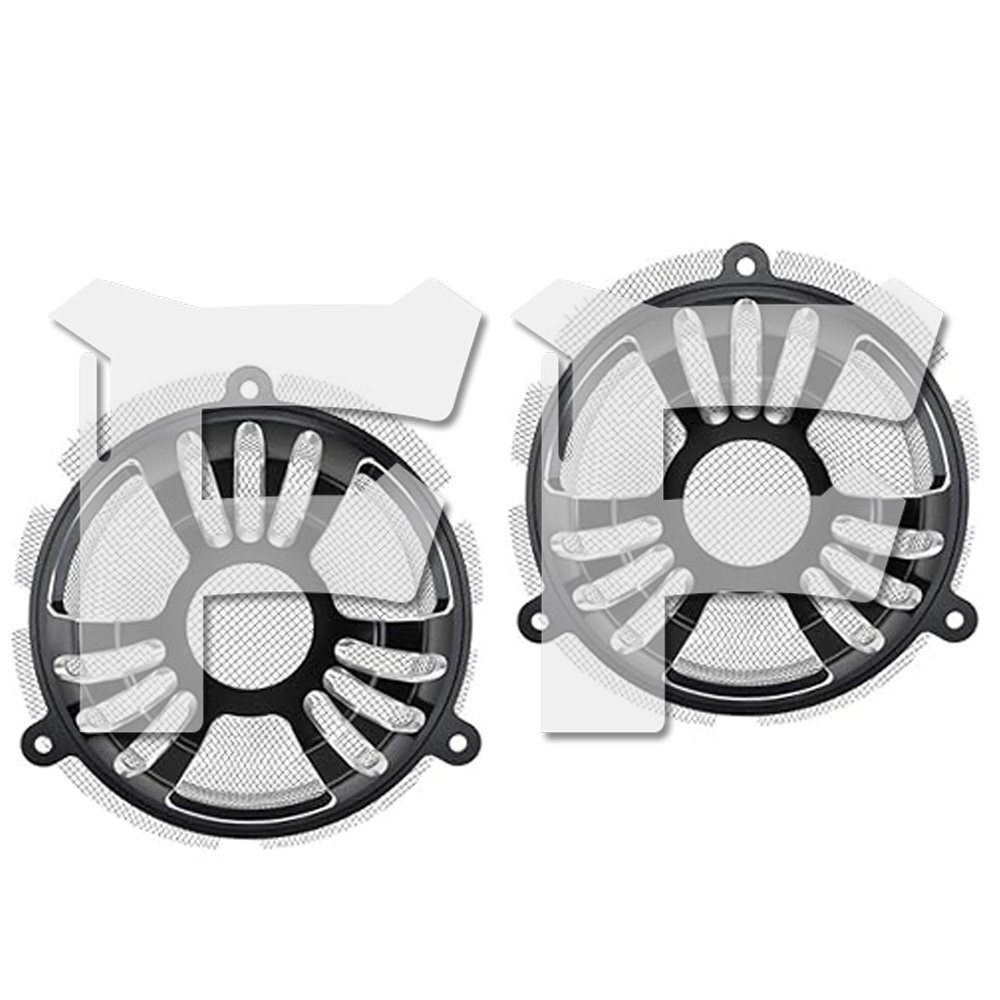 送料無料.. ハーレー ツーリング エレクトラ ストリート トライ CVO 14年-UP ホーンカバー スピーカーカバー アルミ合金 CNC パーツ拍卖