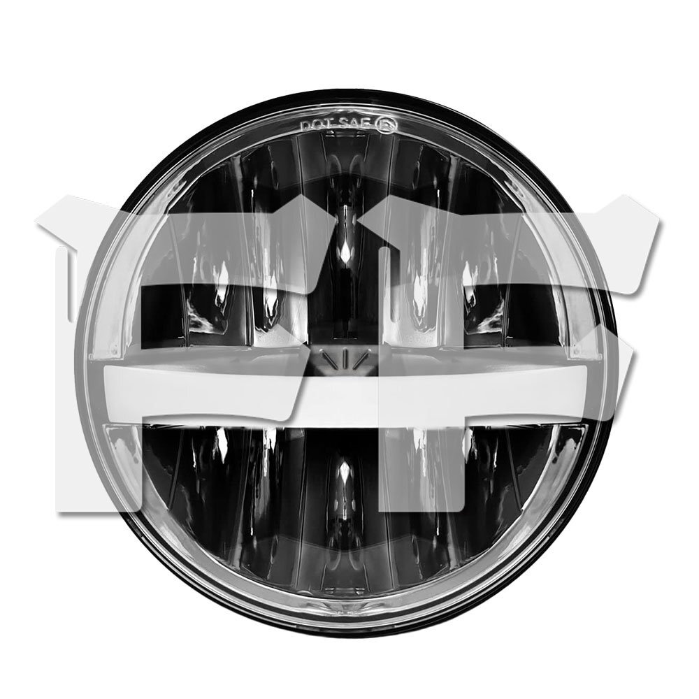 送料無料.. 5.75インチ ハーレーダビッドソン ロードグライド LED ヘッドライト デュアルキット ブラック パーツ オートバイ 1セット拍卖