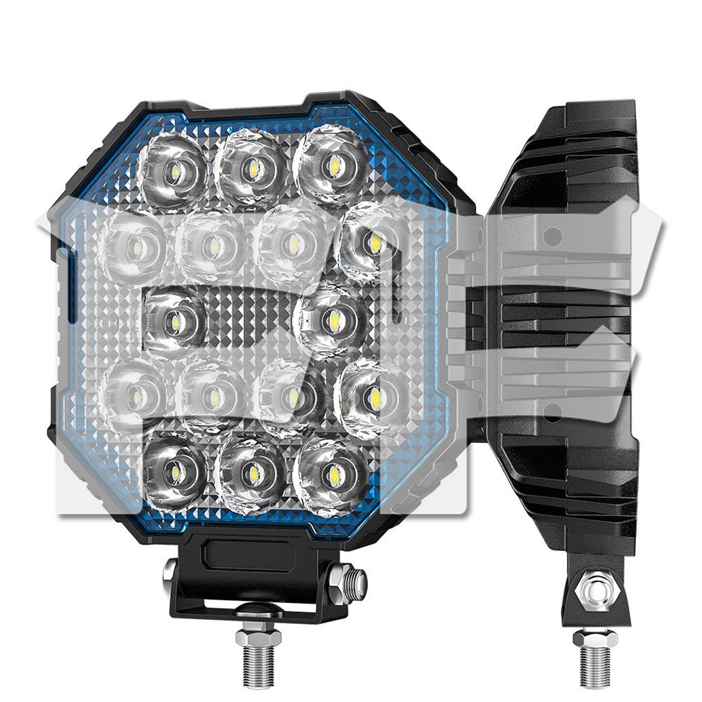 5インチ 作業灯 LED ワークライト 45W 狭角タイプ スポットライト ホワイト ジープ タコマ ジムニー トラック 大型車 SUV 2個拍卖