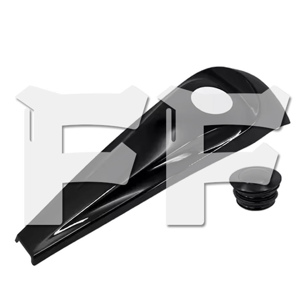 送料無料.. ハーレー ツーリング 08-24 ダッシュ燃料コンソール ポップアップガスタンクキャップカバー付き ブラック カスタム パーツ拍卖