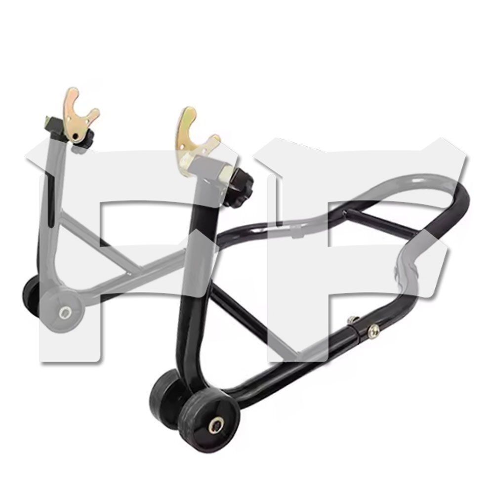 送料無料.. オートバイスタンド モーターサイクルスタンド 850ポンド 後輪リフト タイヤ/オイル交換 軽作業 ブラック リアセット拍卖