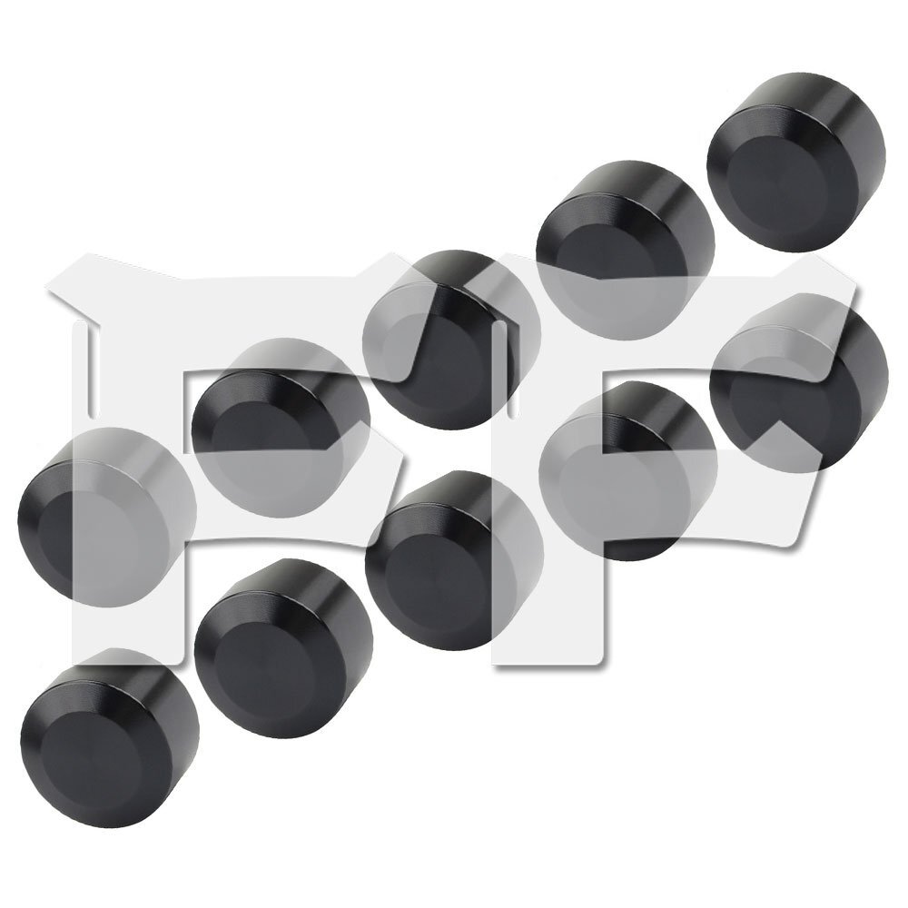 ボルト キャップ ボルト トッパー カバー 11mm~14.5mm ハーレー オートバイ アクセサリー 10個セット ブラック HL-PSC10 新品拍卖