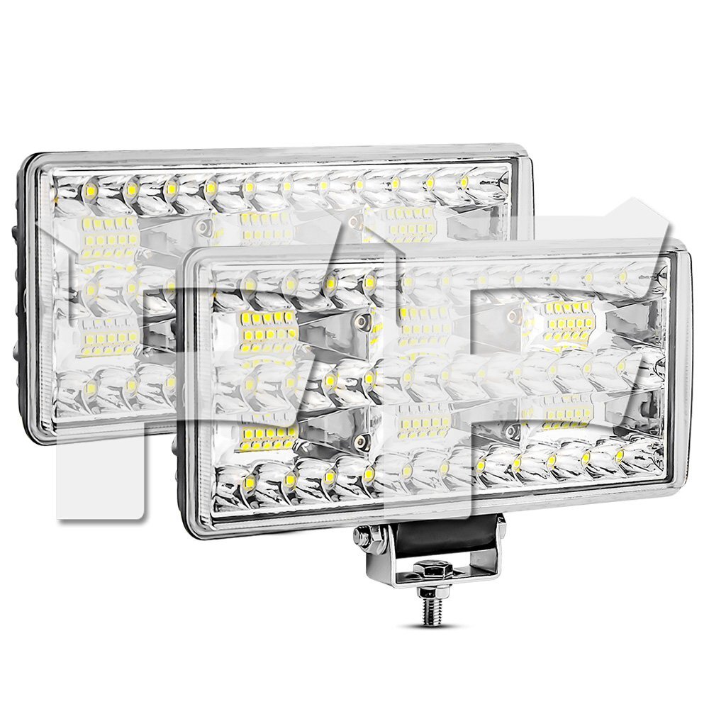 9インチ 作業灯 LED ワークライト 広角ライト 66W 6600LM ホワイト ジープ 工事現場 建設機械 ジムニー 農業機械 交通整理 2個拍卖