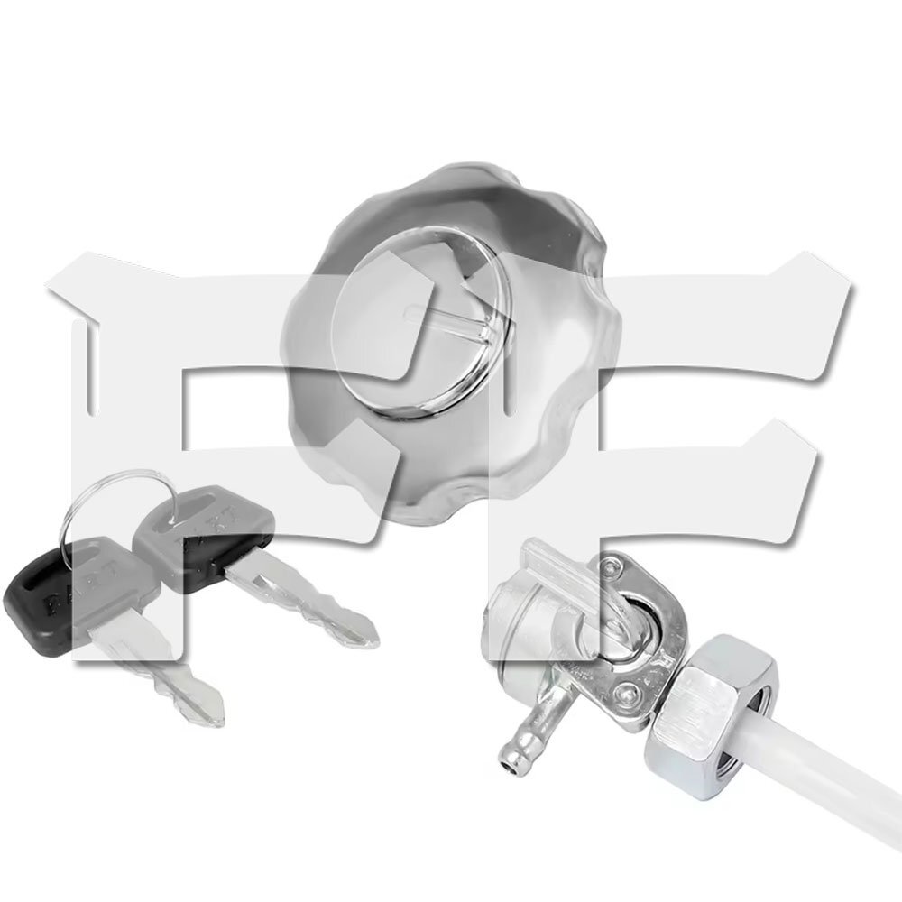 燃料コック 燃料タンクキャップ GN125 GN250 CG125 ガスタンクキャップカバー スイッチステアリングロックキーセット パーツ拍卖