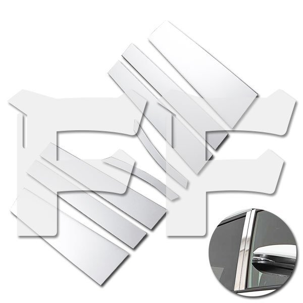 トヨタ ノア NOAH ヴォクシー VOXY 80系 前期/後期 2014年1月~ ウィンドウ ピラーカバー メッキ ステンレス SN-1050 鏡面拍卖