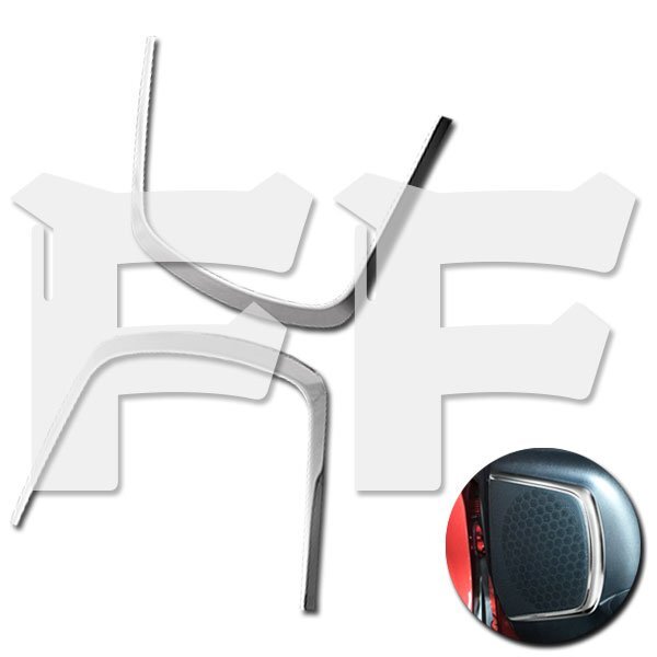 送料無料.. トヨタ アルファード / ヴェルファイア 30系 前/後期 ドアスピーカーリング ステンレス 鏡面 SN-3625 新品拍卖