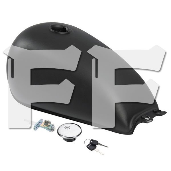 送料無料.. オートバイ スズキ GN125 GN250 ガソリンタンク バイク 9L 2.4ガロン 燃料タンク ガスタンク マットブラック GN125-TANK-C 新品拍卖