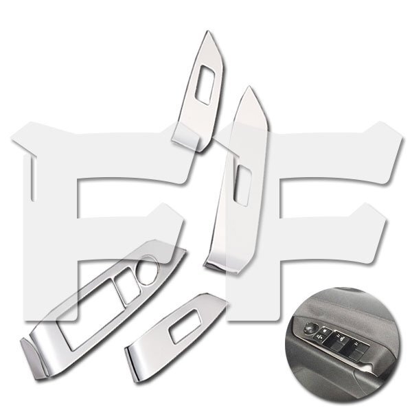 送料無料.. MAZDA マツダ CX-5 KF系 2017年式~ ウィンドウスイッチパネル ドアスイッチ 内装 鏡面 メッキ ステンレス ガーニッシュ SN-2810拍卖