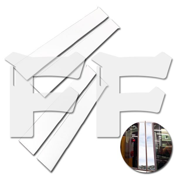 スズキ スペーシアギア MK53S 2019年~ ウィンドウピラー トリム 外装 鏡面 メッキ ステンレス ガーニッシュ カスタム SN-4501拍卖