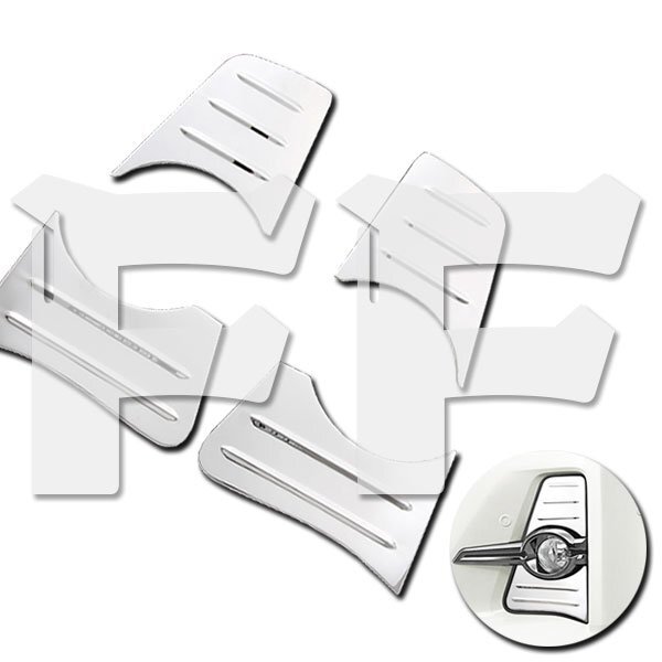 トヨタ アルファード 30系 前期 15-18 フロント フォグランプ カバー ガーニッシュ カスタム ステンレス 外装 アクセサリー ドレスアップ拍卖