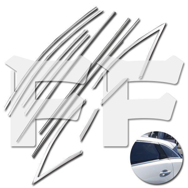 送料無料.. マツダ MAZDA CX-3 2015年2~ サイド ウインドウトリム ドレスアップ 外装 ガーニッシュ メッキ ステンレス 鏡面 SN-1439拍卖