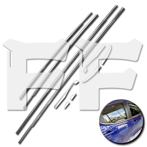 送料無料.. トヨタ ヤリス KSP210 MXPA1# MXPH1# サイド ウィンドウトリム ウィンドウモール ガーニッシュ メッキ 鏡面 SN-4800 新品拍卖