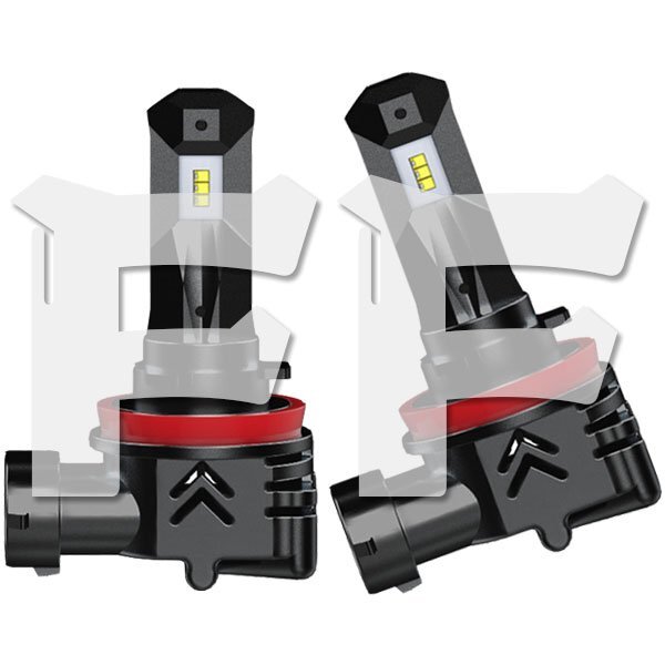 送料無料.. H8 H11 H16 40W LED ヘッドライト フォグランプ PHILIPSチップ 車検ok 6500K AC/DC 9000LM ハロゲンと同じサイズ 10S-H8 2個拍卖