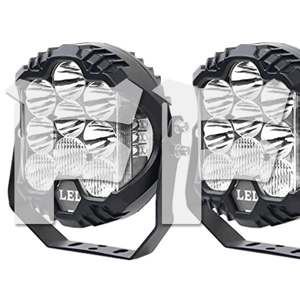 LED ワークライト 5インチ 50W ホワイト 作業灯 JEEP ジムニー SUV トラック ランクル ボート 農業機械 建設機械 12V/24V 5C-50W 2個 新品拍卖