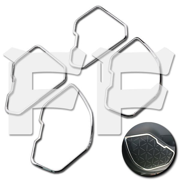 トヨタ RAV4 XA50 2019年~ ドアスピーカーリング ドアスピーカーカバー ガーニッシュ メッキ ステンレス 鏡面 SN-4412 新品拍卖