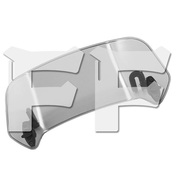 オートバイ 調整式 フロントウィンドスクリーン ウインドシールド エアデフレクター バイク 風防 155mm (灰色) DF-B4 新品拍卖