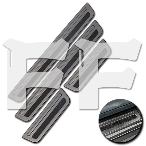 トヨタ RAV4 XA50 2019年~ サイド ステップガード スカッフプレート ガーニッシュ ブラック ステンレス SN-4457 新品拍卖