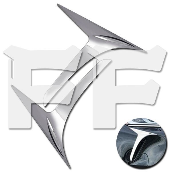 送料無料.. トヨタ ハリアー 80系 フロントバンパーコーナートリム フォグランプカバーガーニッシュ メッキ ステンレス 鏡面 SN-5014 新品拍卖