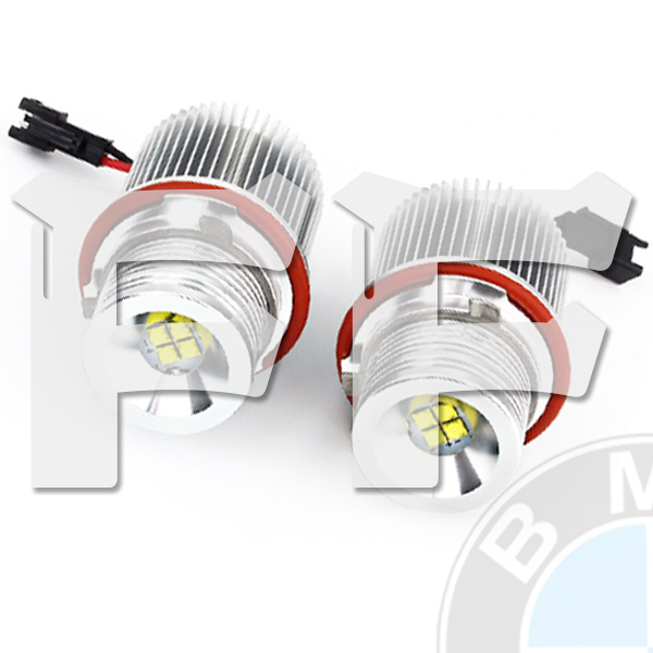 BMW E87/E60/E61/E39/E63/E64/E53/E83/E39/E65/E66 イカリング エンジェルアイ CREEチップ 20W ホワイト E39-20W 2個 新品拍卖