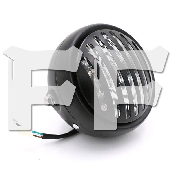 送料無料.. 6.5インチ オートバイ ヘッドライト ホワイト ハイ/ロー ホンダ カワサキ ヤマハ スズキ BMW ハーレー ブラケット付 FG-O 新品拍卖