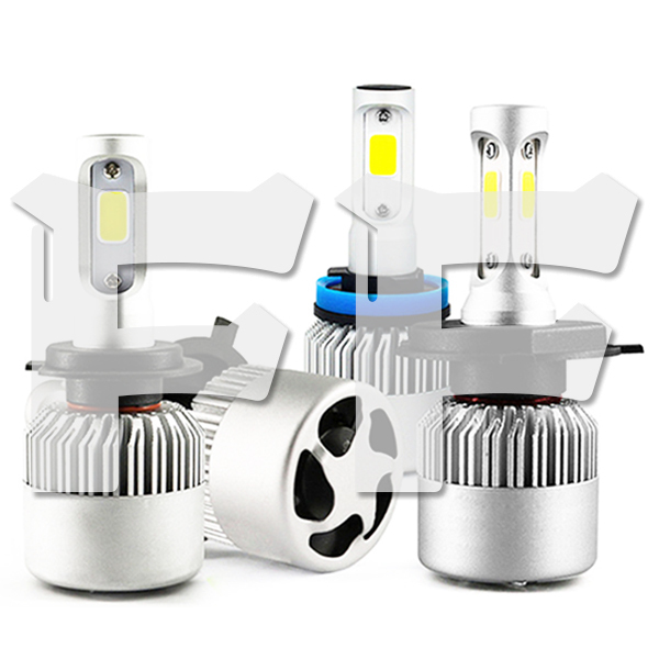 送料無料.. 36W HB3 9005 LEDライト S2 6000LM 6500K COBチップ 12V 二面発光 2個 車検対応 新品拍卖