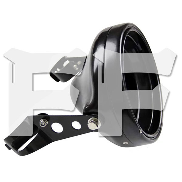 ハーレー ヤマハ ホンダ スズキ ブラケット ハウジング シェル オートバイ ブラック MS-7HBB 7インチLEDヘッドライトに適合!! 新品拍卖