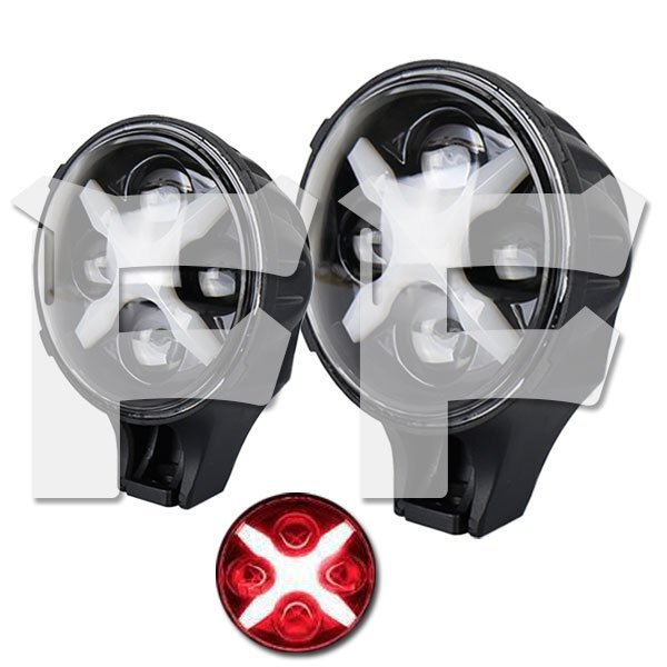 6インチ LED ワークライト 作業灯 サーチライト 車外灯 JEEP SUV ホワイト 6500K イカリングカラー:レッド・赤 X-WL 2個 新品拍卖