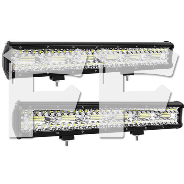 送料無料.. 17インチ LED ワークライト 作業灯 360W 6500K ホワイト 照明 トラック SUV ボート 建設機械 12V/24V兼用 SM360W 2個 新品拍卖