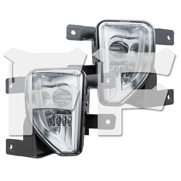 送料無料.. 2016~2018年Chevy Silverado 1500 Models LED フォグライト フォグアンプ MS-CS1618 シルバー 新品拍卖