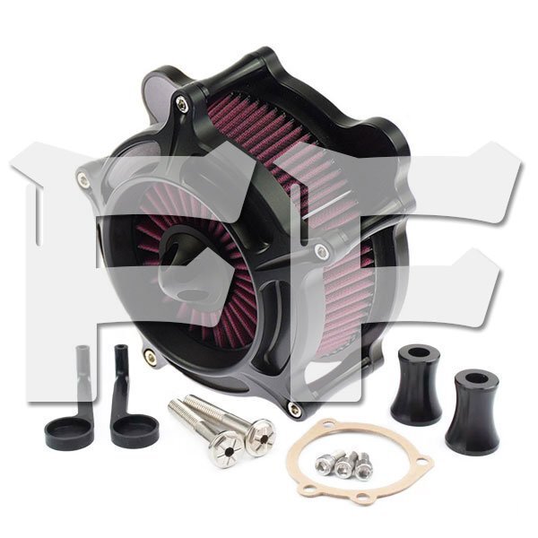 送料無料.. ハーレー ダイナ/2000-2017 ソフテイル/2000-2015 ツーリング/2000-2007 エアクリーナー エアフィルター CNC Dyna-AF-B 新品拍卖