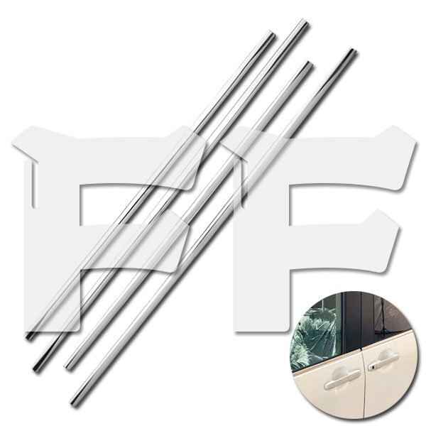 送料無料.. ダイハツ TANTO タント LA650/660S 2019年~ サイド ウィンドウ トリム 外装 鏡面 メッキ ステンレス カスタム SN-4481拍卖