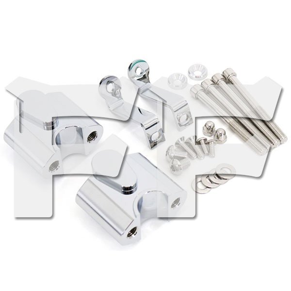 送料無料.. BMW R18 R 18 2021-2023 オートバイ ハンドルバーライザー CNC 移動アダプタ 固定クランプ ライザー クローム R-BMW-B 新品拍卖