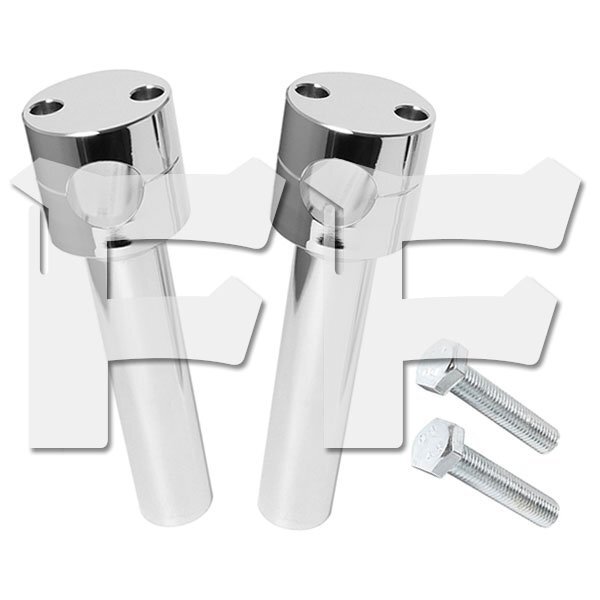 オートバイ ハンドルバーライザー 25mm 固定クランプ カワサキ ホンダ ヤマハ スズキ ハーレー CNC シルバー R-I-S-25 新品拍卖