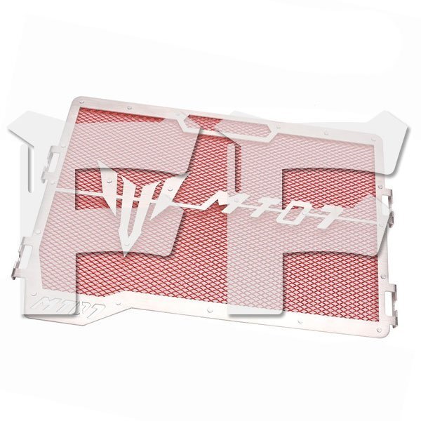 ヤマハ YAMAHA MT07 FZ-07 2014-2022 ラジエーター グリル カバー 保護 オートバイ RADIATOR GUARD レッド 1枚 MT07-A拍卖