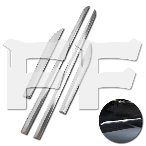 トヨタ ハリアー 80系 ドアロア サイドガーニッシュ サイドドアガーニッシュ ドアトリム メッキ ステンレス 鏡面 SN-5009 新品拍卖