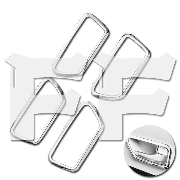 送料無料.. トヨタ PRIUS プリウスα ZVW40 前期 インテリア ドア ベゼル ドア リング カバー 内装 ステンレス メッキ 鏡面 SN-707 新品拍卖