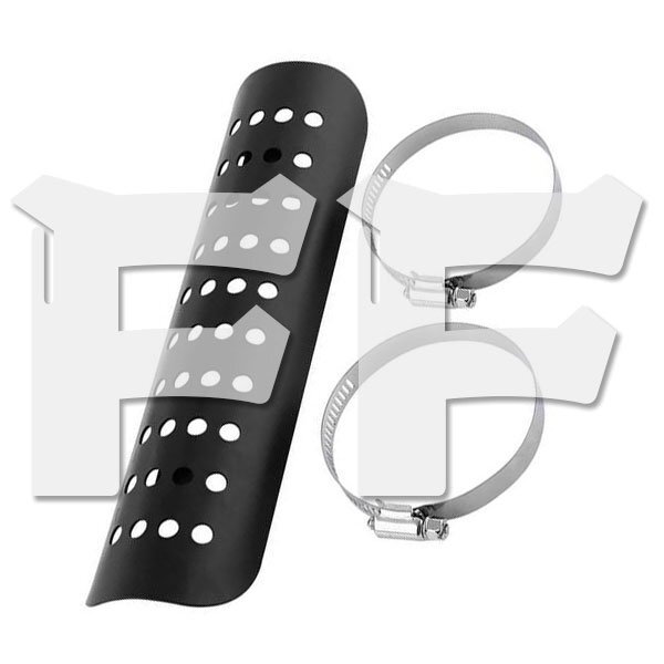 オートバイ マフラー熱シールド ヒートシールド 気パイプ熱シールド 固定クランプ (ブラック) やけどを防ぐために EPPC01 新品拍卖