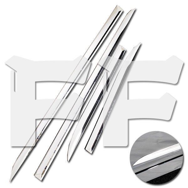 送料無料.. トヨタ PRIUS プリウス 30系 前期 後期 ドア トリム アンダーモール ガーニッシュ ステンレス メッキ カスタム 鏡面 SN-18 新品拍卖